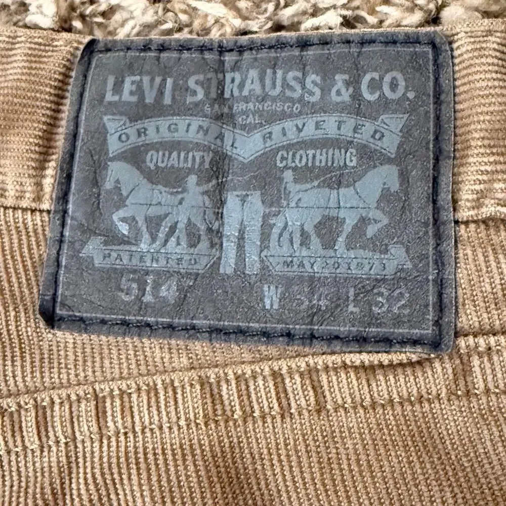 Levi's 501 Straight Leg Corduroy Jeans